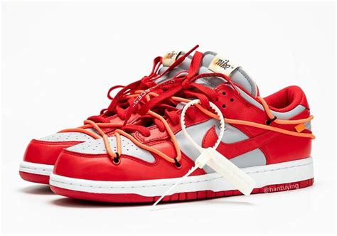 nike dunk low off-white university red real vs fake|reverse university red dunk low.